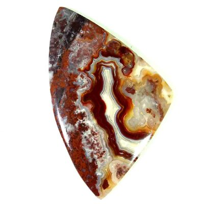 #ad 59.00Cts 34X55X5mm 100% Natural Rare Quality Crazy Lace Agate Fancy Cab Gemstone