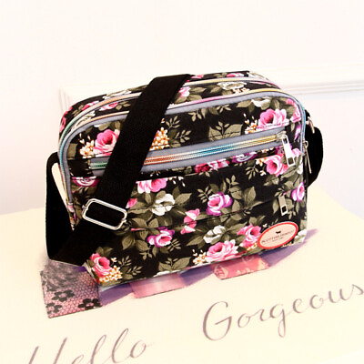 Canvas Shoulder Small Handbag Multifunctional Large Capacity Nylon Crossbody Bag $17.84