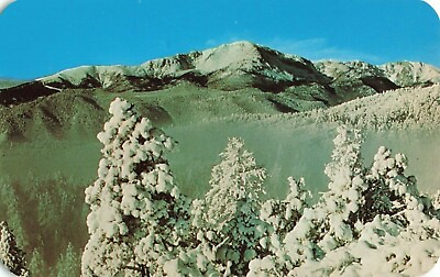 #ad Postcard Pikes Peak Winter Colorado