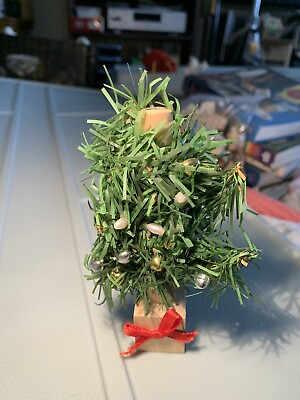#ad Dollhouse Miniature Decorated Christmas Tree