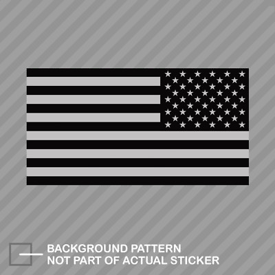 #ad Reverse Subdued American Flag Sticker Decal Vinyl america usa opposite left