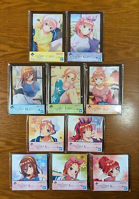 #ad Ichiban Kuji Lottery The Quintessential Quintuplets Frame Stand Canvas Board