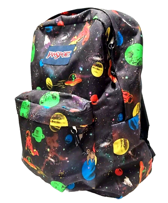 #ad Limited Edition JanSport SuperBreak RETIRED Alien Invasion Backpack School Bag