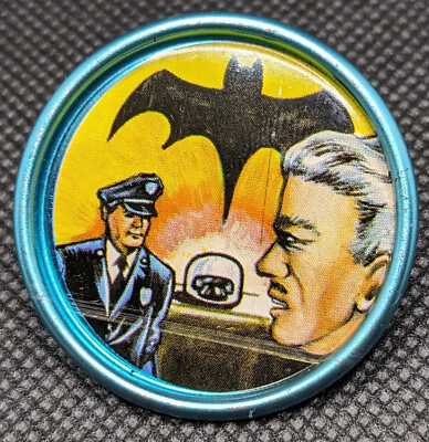 #ad 1966 Topps #17 BATCOIN Space Magic Metal coin Batman Gordon amp; O#x27;Hara NPP 17 20