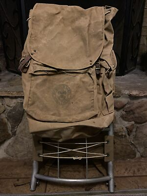 #ad Vintage Boy Scouts of America 1307 Backpack with Large Cruiser Frame