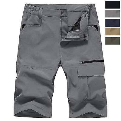 #ad Men#x27;s Tactical Hiking Shorts Casual Cargo Combat Work Quick Drying Army Pants US