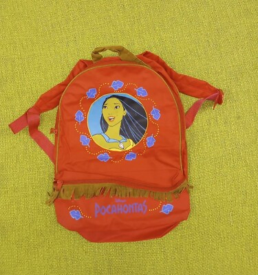 #ad Vintage 90s Disney Pocahontas Backpack