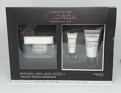 #ad Filorga Mission 100% Anti Wrinkle Time Filler 3Pcs Set Limited Edition