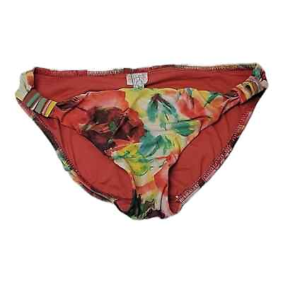 #ad Becca by Rebecca Virtue Bikini Swimsuit Bottoms Women#x27;s Size S Watercolor Floral