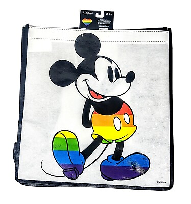 #ad Disney Mickey Mouse Tote Bag Rainbow Pride Birthday Gift Travel Beach Home Decor