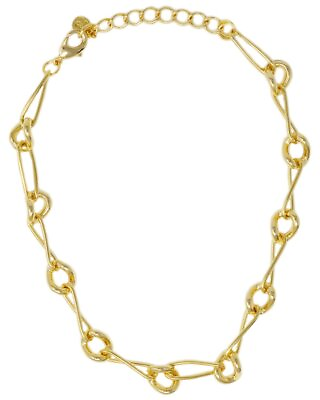 #ad Cloverpost Term 14K Plated Necklace Women#x27;s