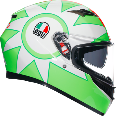 #ad AGV K3 Rossi Mugello 2018 Helmet DOT ECE STREET