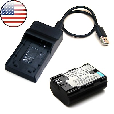 #ad Battery USB Charger For Canon EOS 5DS EOS 5DS R EOS 6D DSLR EOS 6D Mark II