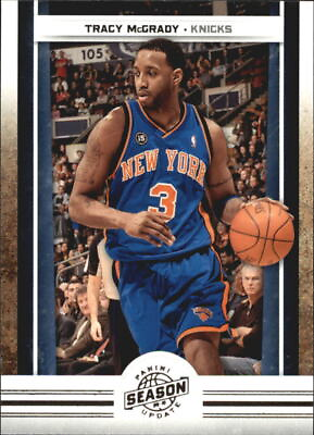 #ad 2009 10 Panini Season Update New York Knicks Basketball Card #33 Tracy McGrady