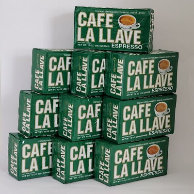 #ad Cafe La Llave Espresso Coffee 10 oz each LOT of 10
