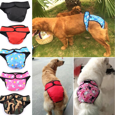 #ad Pet Dog Puppy Diaper Pants Nappy Physiological Sanitary Panties Underwear Female