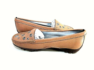 #ad MARC JOSEPH 25877 CAC Womens Mott Street Golf Shoe Café Cream US Size 6.5 M