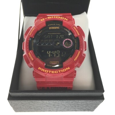 #ad Casio G Shock Gd 1 Red Char Aznable Custom Outer Box Inner Box Included A Rank