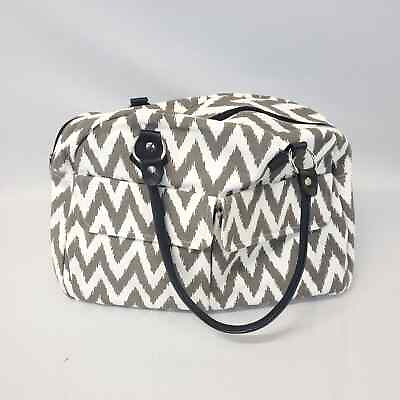 #ad Womens Small Grey White Pattern Bag 17x11x6 Stylish and Practical Handbag