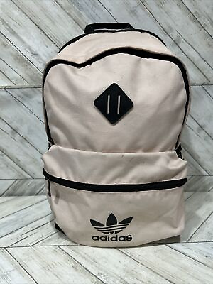 #ad Adidas Originals Trefoil 3 Stripes Logo Pink amp; Black Padded School Backpack