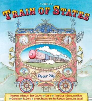 #ad The Train of States Hardcover By Sis Peter GOOD