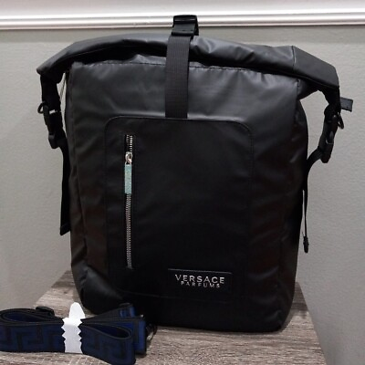 #ad #ad VERSACE PARFUMS SUMMER BACKPACK FOR MAN SPORTS GYM TRAVEL BAG 14quot; X 11quot; X 4quot;