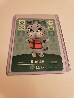 #ad SUPER SALE Bianca # 164 Animal Crossing Amiibo Card AUTHENTIC Series 2 NEW