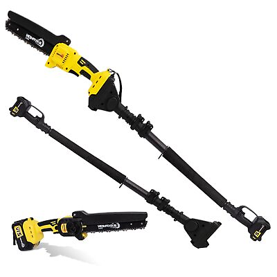 #ad 2 in 1 Cordless Pole Saw amp; Mini Chainsaw: 8 inch Brushless Motor Lightweight