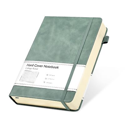 #ad Lined Journal Notebook 320 Pages College Ruled Notebook 100 Gsm A5 Green