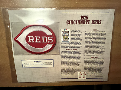 #ad 125 Years of Official Baseball Patches 1975 CINCINNATI REDS MLB Properties