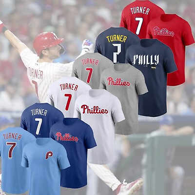 #ad HOT SALE Trea Turner #7 Philadelphia Phillies Name amp; Number T Shirt Fan Gift