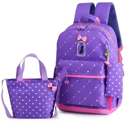 #ad #ad Cute School Bag For Girl Teenagers Students School Backpack 3 Set Schoolbag