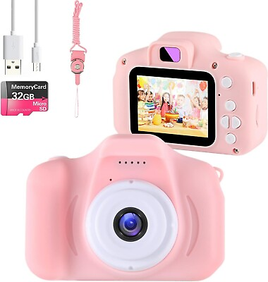 #ad 1080P Kids Digital Camera HD Mini Cute Camcorder 32G TF Card Camcorder Video USB