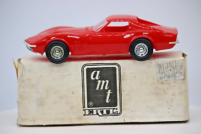 #ad AMT Ertl 1:24 1970 Chevrolet Corvette LT1 Monza Red No. 6108 Promo Model