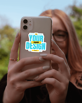 #ad Custom Sticker Decal Photo Text Colors approx 3quot; Your Design Die Cut Holographic