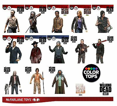 #ad Mcfarlane Walking Dead Series COLOR TOPS Premium Action Figures 7quot; Negan Carl