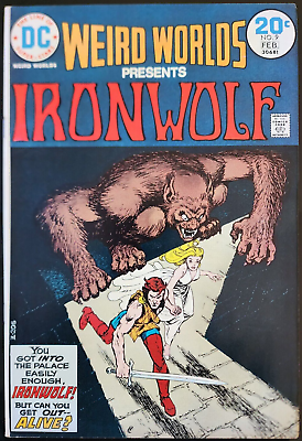 #ad WEIRD WORLDS IRON WOLF #9 FEBRUARY 1974 VERY GOOD CONDITION DC CLASSIC