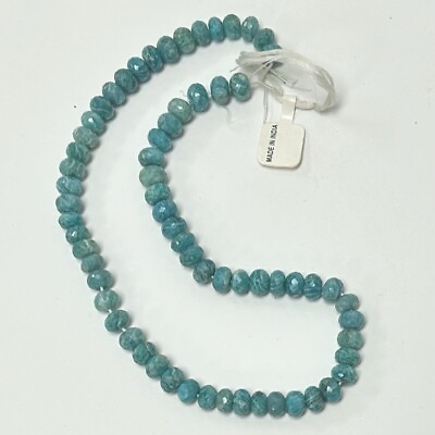 #ad 16” Strand Faceted Amazonite Beads