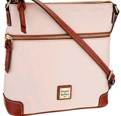 #ad Dooney amp; Bourke Handbag Pebble Grain Small Tassel Crossbody Blush Bag