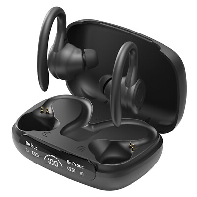 #ad 2023 Bluetooth 5.3 Headset Stereo HiFi Ear Hook TWS Wireless Earbuds Headphones
