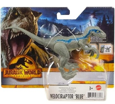 #ad Jurassic World Dominion 2022 Ferocious Velociraptor Blue