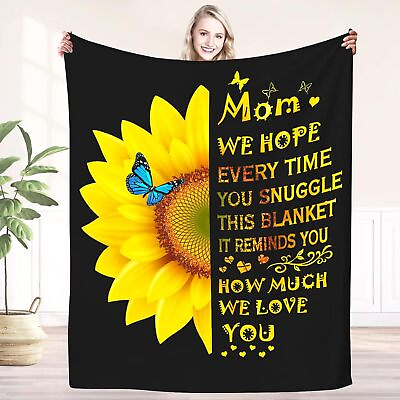 #ad Mothers Day Gifts amp; Mom Birthday Throw Blanket 60X50 from Daughter Son