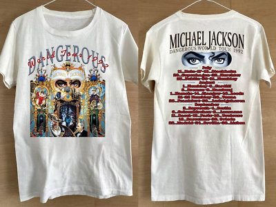 #ad 1992 Michael Jackson Dangerous World Tour T Shirt