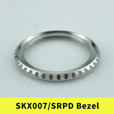 #ad SKX007 SRPD LX Line Style Bezel Silver BrushedPolished 316L Stainless Steel