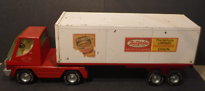 #ad Vintage Nylint Pressed Metal True Value Hardware Stores Semi Truck amp; Trailer