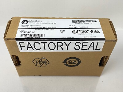 #ad New Factory Sealed Allen Bradley 1762 IQ16 B MicroLogix 24VDC Input Module