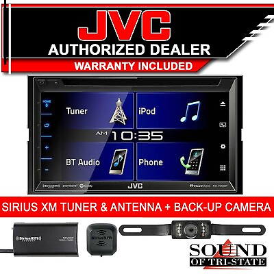 #ad JVC KW V350BT 6.8quot; DVD Receiver w SiriusXM Tuner and License Plate Backup Camera