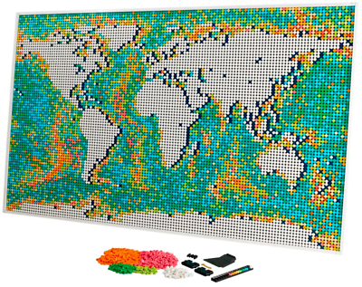 #ad NEW DIY World Map Art Building Bricks Set 31203 Art World Map Set Wall Art