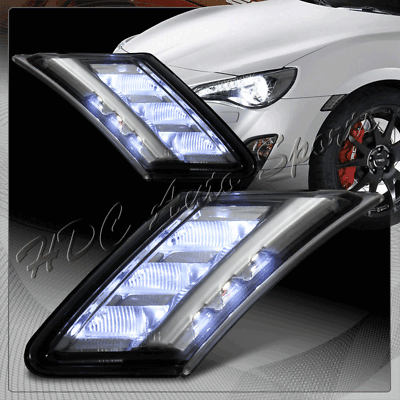 #ad For 2013 2020 Subaru BRZ Scion FR S Smoke Lens LED Side Marker Bumper Light Lamp