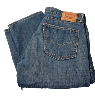 #ad Levi#x27;s 505 Jeans Men#x27;s 36x32 Regular Straight Fit Medium Wash Denim